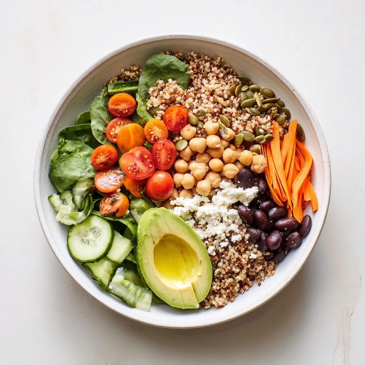 Homemade Fiber-Packed Grain Bowl: a tasty and nutritious blend of whole grains and fresh greens.