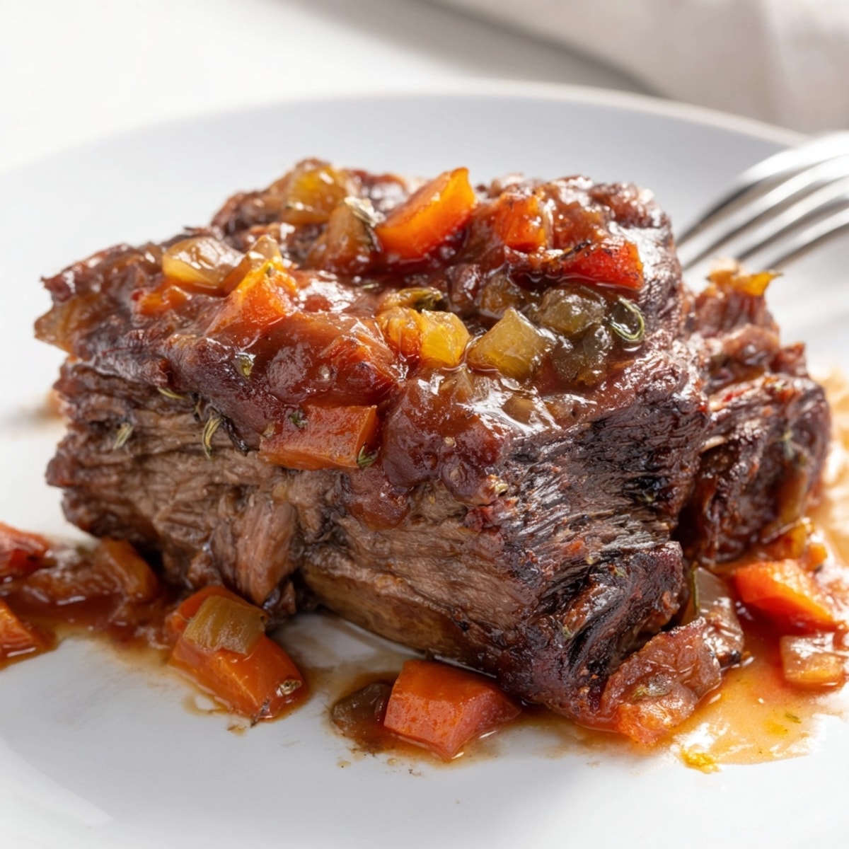 Rich and savory aroma fills the air, featuring slow-cooked Braised Beef Short Ribs.