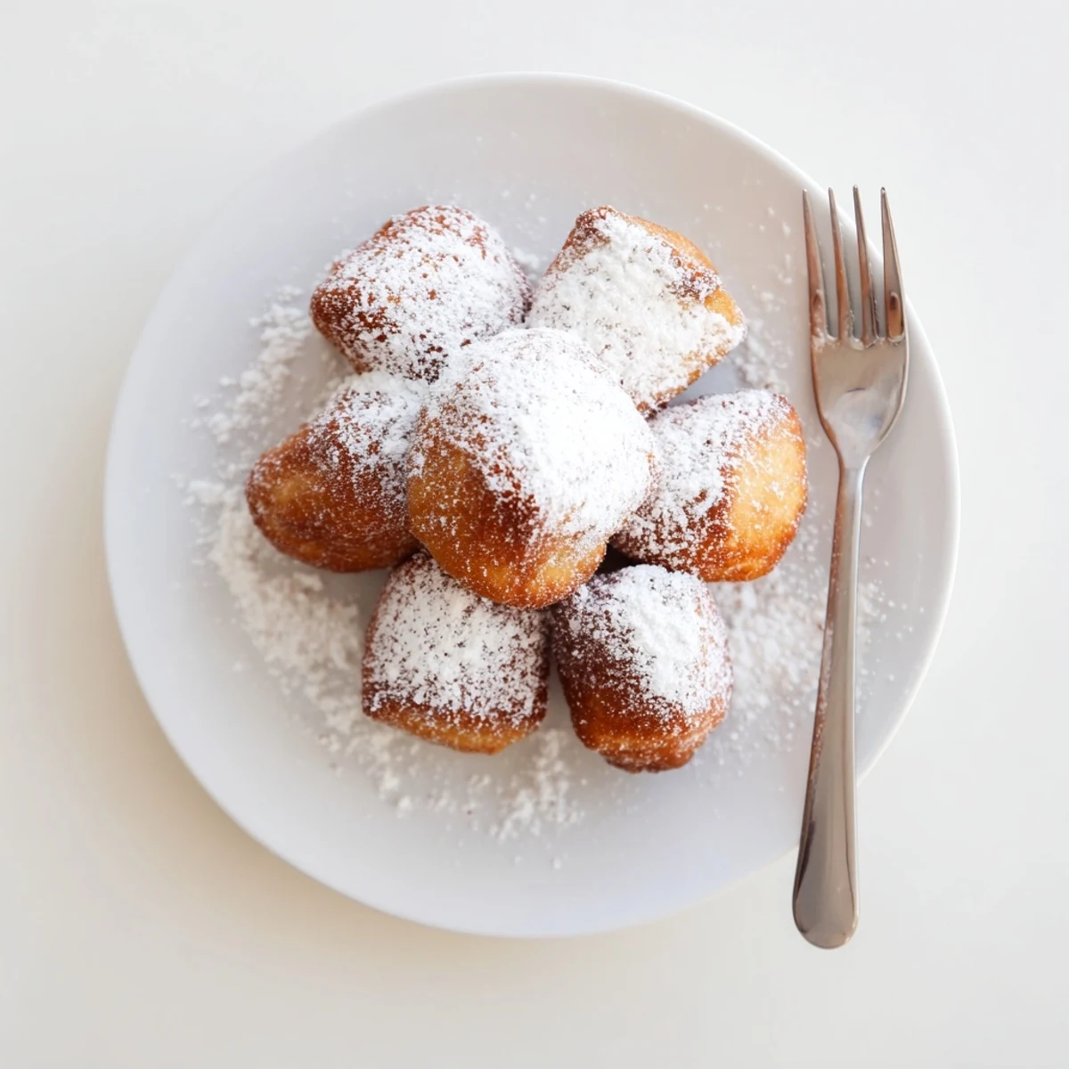Close-up of pillowy Vanilla French Beignets with golden crusts, served warm with a side of berry jam for dipping.