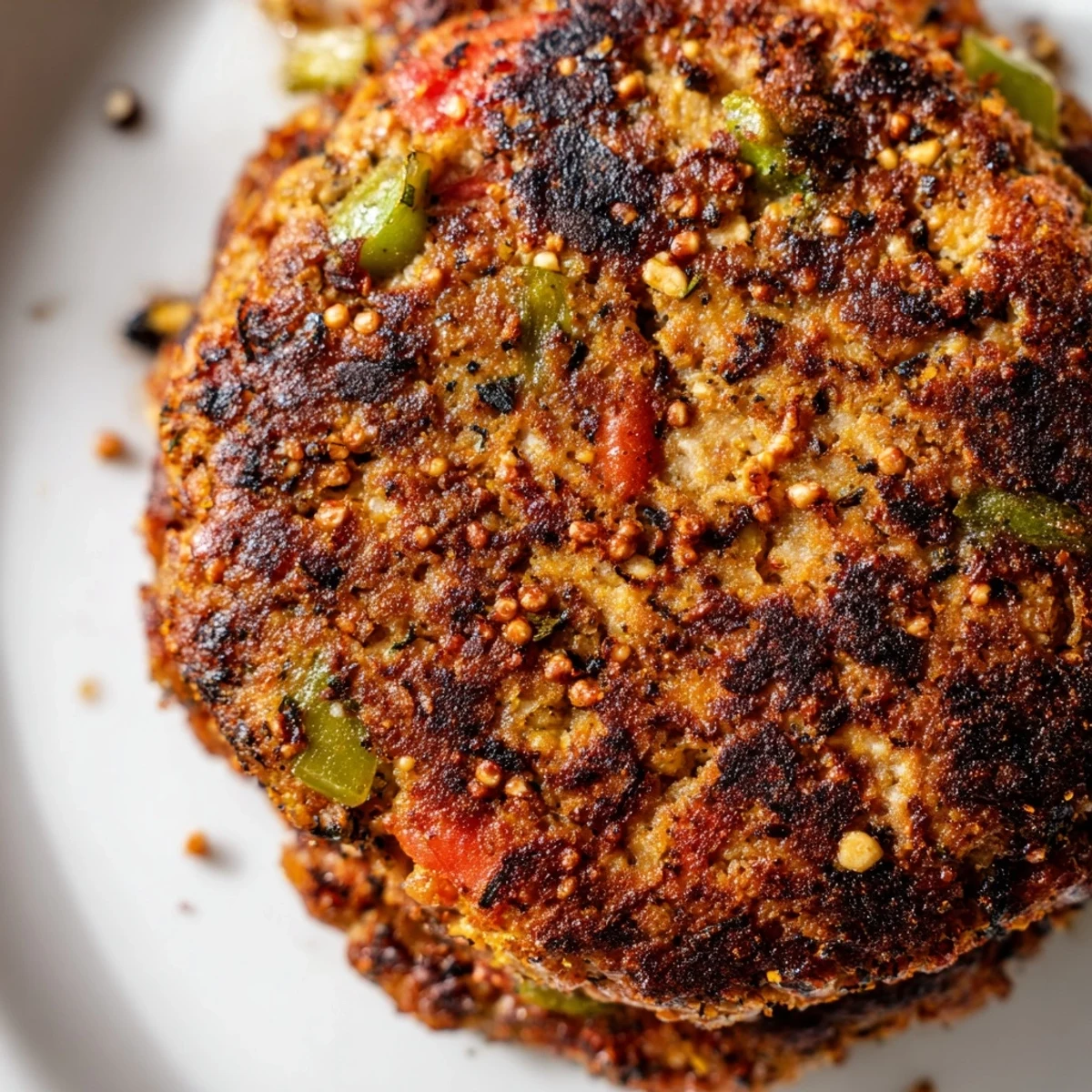 Savory Pakistani Chapli Kabab plated with fresh naan bread, cool yogurt raita, and cucumber slices