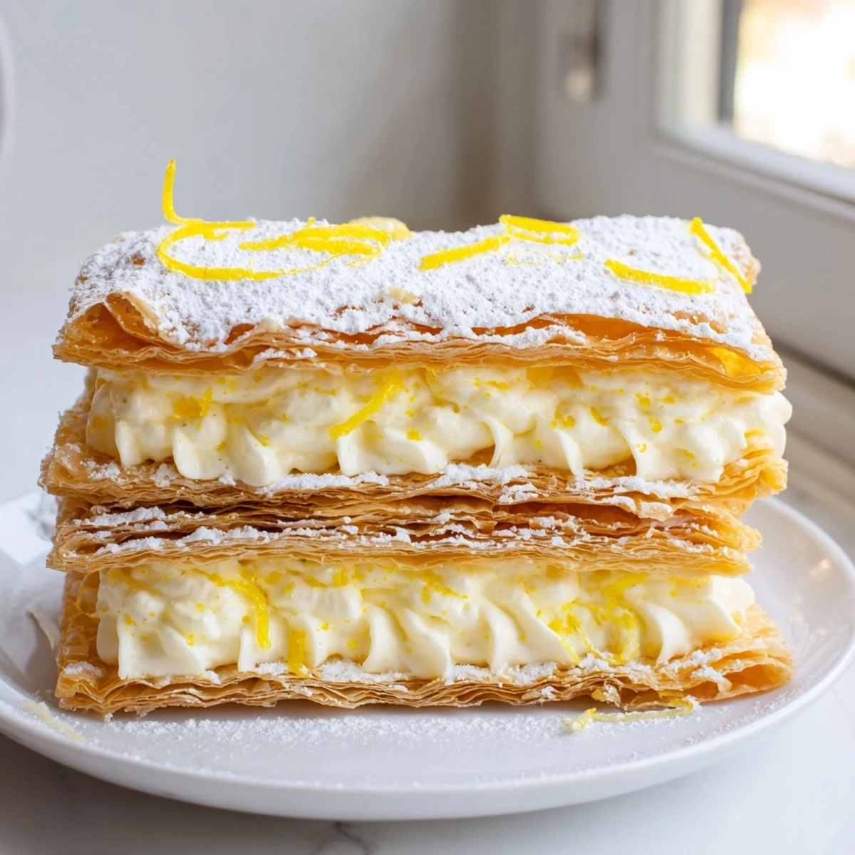 Lemon Ricotta Mille Feuille