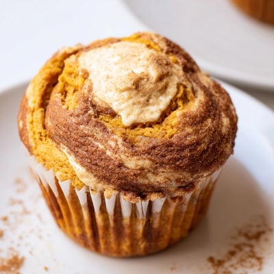 Chai Pumpkin Cheesecake Muffins