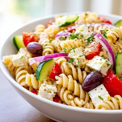 Greek Pasta Salad with Feta